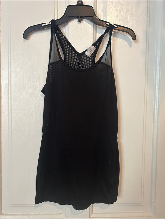 Danskin Tops - Danskin Black Mesh Racerback Tank Top